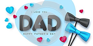 Happy Fathers Day typographic design.