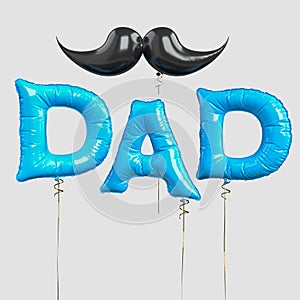 Happy Fatherâ€™s Day with decorate. Concept in Fatherâ€™s Day celebration. 3D rendering