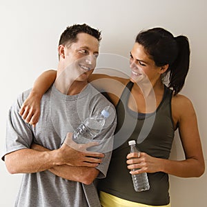 Happy fitness couple