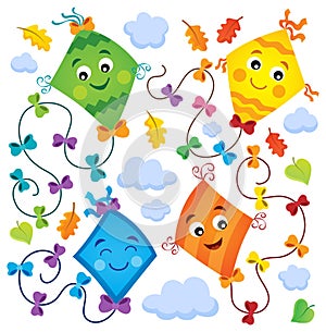 Happy flying kites thematic set 1