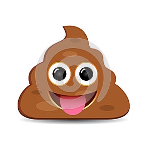 Happy foolish poo emoji