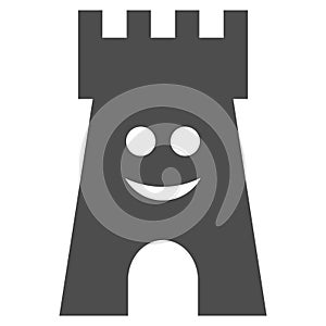 Happy Fort Tower Flat Icon