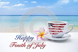 Happy fourth of July independence day of United state of America card