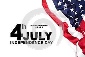 Happy Fourth of July USA Flag - Image