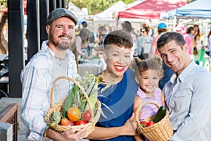 Happy Friends at Farmers Market