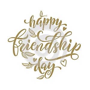 Happy Friendship Day artisitc greeting card.