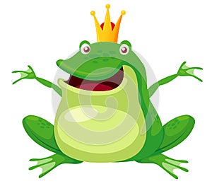 Happy frog prince