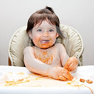 Happy fun messy eater