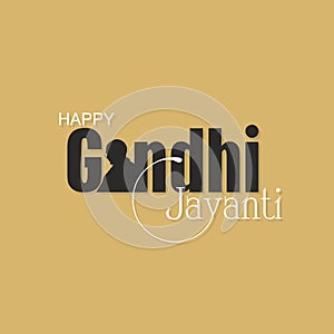 Happy Gandhi Jayanti Banner | Illustration
