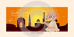 Happy Gandhi Jayanti cover design