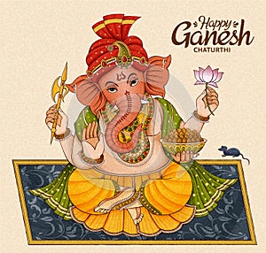 Happy Ganesh Chaturthi design photo