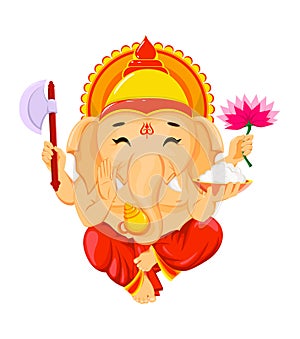 Happy Ganesh Chaturthi greeting card