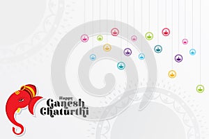 Happy Ganesh Chaturthi vector design