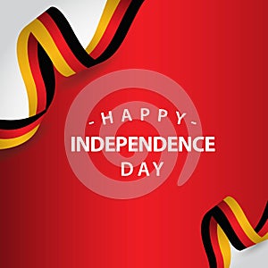 Happy Germany Independent Day Vector Template Design Illustration