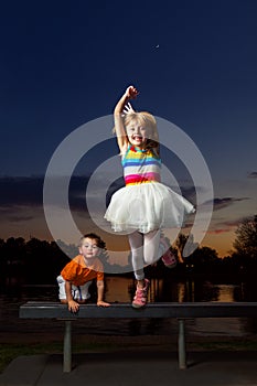 Happy Girl Jumping