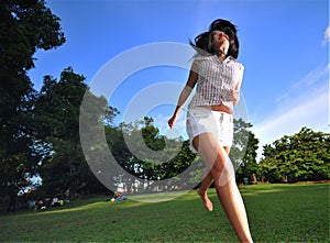 Happy Girl in the Park 3