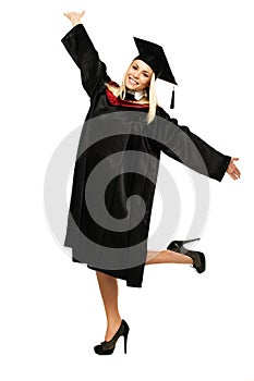 Happy graduated student
