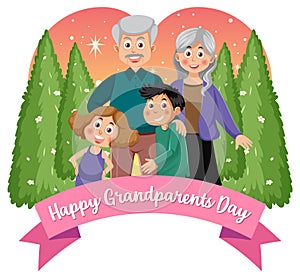 Happy grandparent day banner