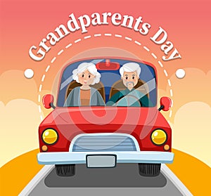 Happy grandparent day on vacation