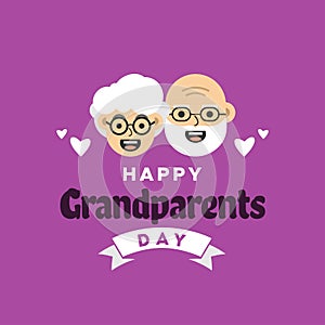 Happy Grandparent Day Vector Design Illustration For Celebrate Moment