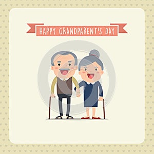 Happy grandparents.