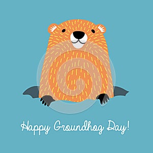 Happy Groundhog Day. photo