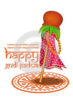 Happy Gudi Padwa. Hindu New Year celebrated photo