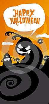 Happy halloween background.