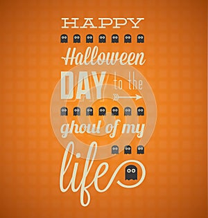 Happy Halloween Card with Ghosts