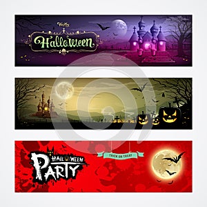 Happy Halloween collections banners photo