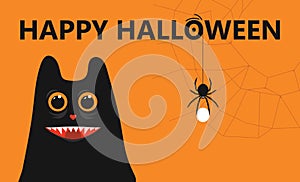 Happy Halloween - color background invitation