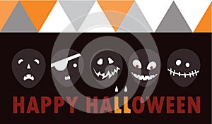 Happy Halloween - color background invitation