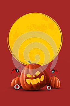 Happy halloween day banner backgroun