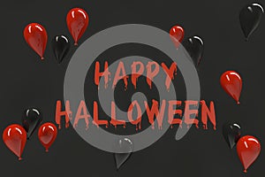 Happy Halloween Day in Black Background