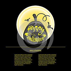 Happy Halloween design background.