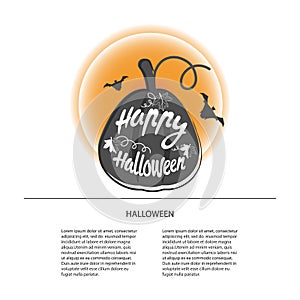 Happy Halloween design background.