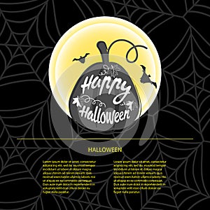 Happy Halloween design background.