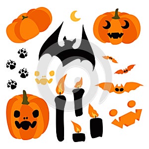 Happy Halloween design elements. Halloween