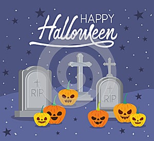 Happy Halloween design ,vector illustration