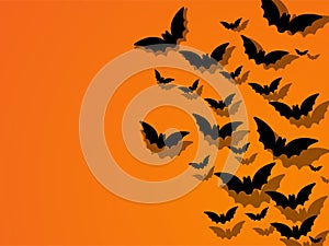 Happy Halloween Ghost Bat Icon Background