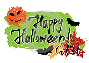 Happy Halloween greeting card