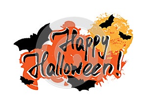 Happy Halloween greeting card