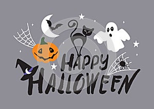 Happy Halloween greeting card