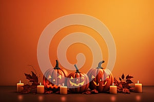 Happy halloween holiday concept with copy space