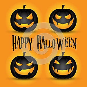 Happy Halloween Jack O Lantern Pumpkin