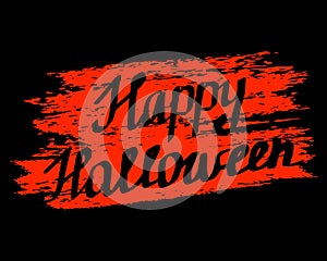 Happy Halloween lettering banner desig