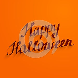 Happy Halloween lettering banner desig