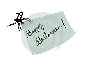 Happy halloween note