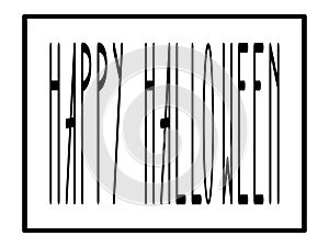 Happy Halloween original stamp. Vector