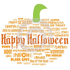 Happy halloween and other scary words photo